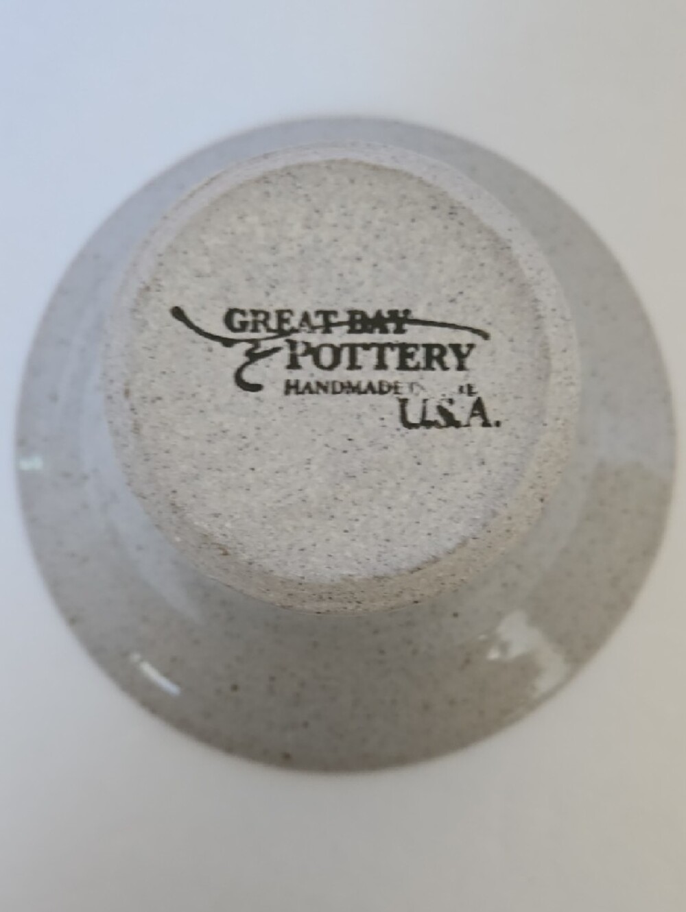 Great Bay Pottery Dragonfly Design Ikebana Flower Frog Vase - Picture 2 of 12